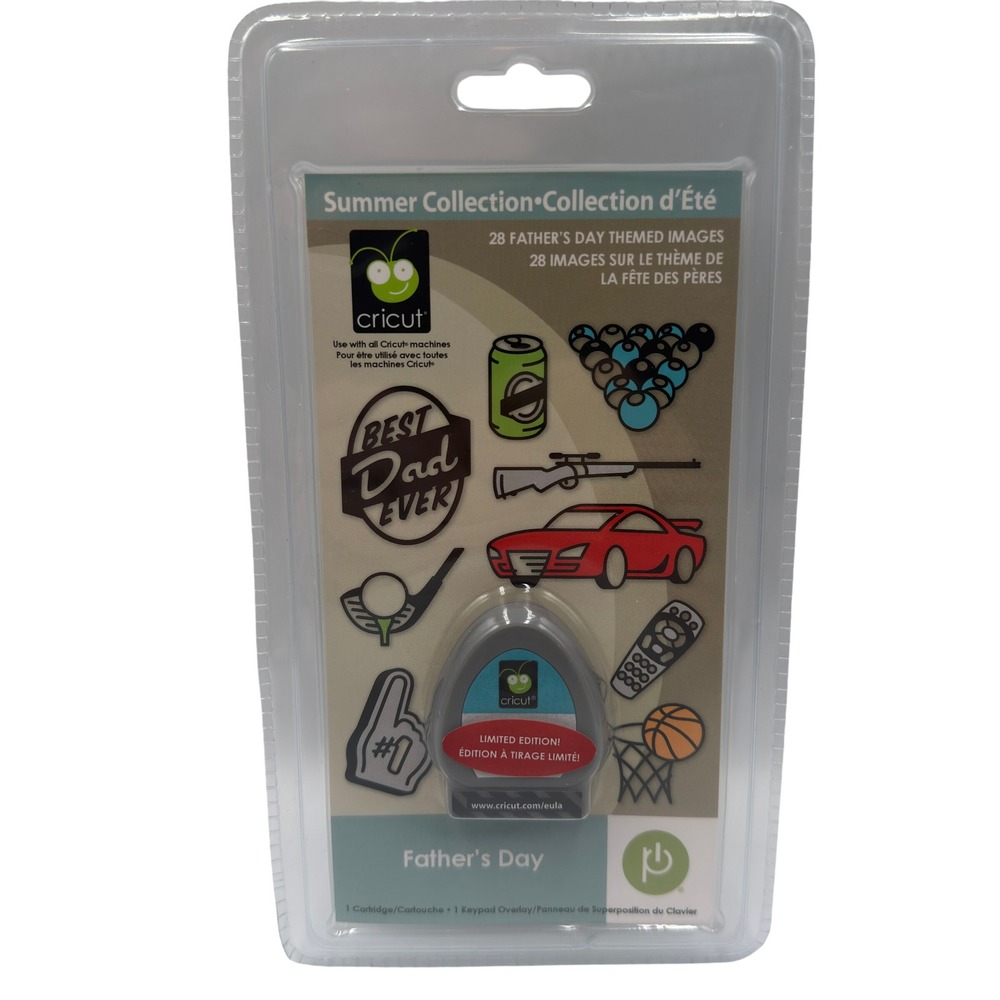 Cricut Father's Day Limited Edition Cartridge Summer Collection 2001004 New